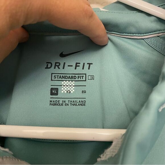 Nike Golf Dri-FIT Player Printed Mens sage green Polo embroidered Royal Oaks XL - Picture 5 of 11